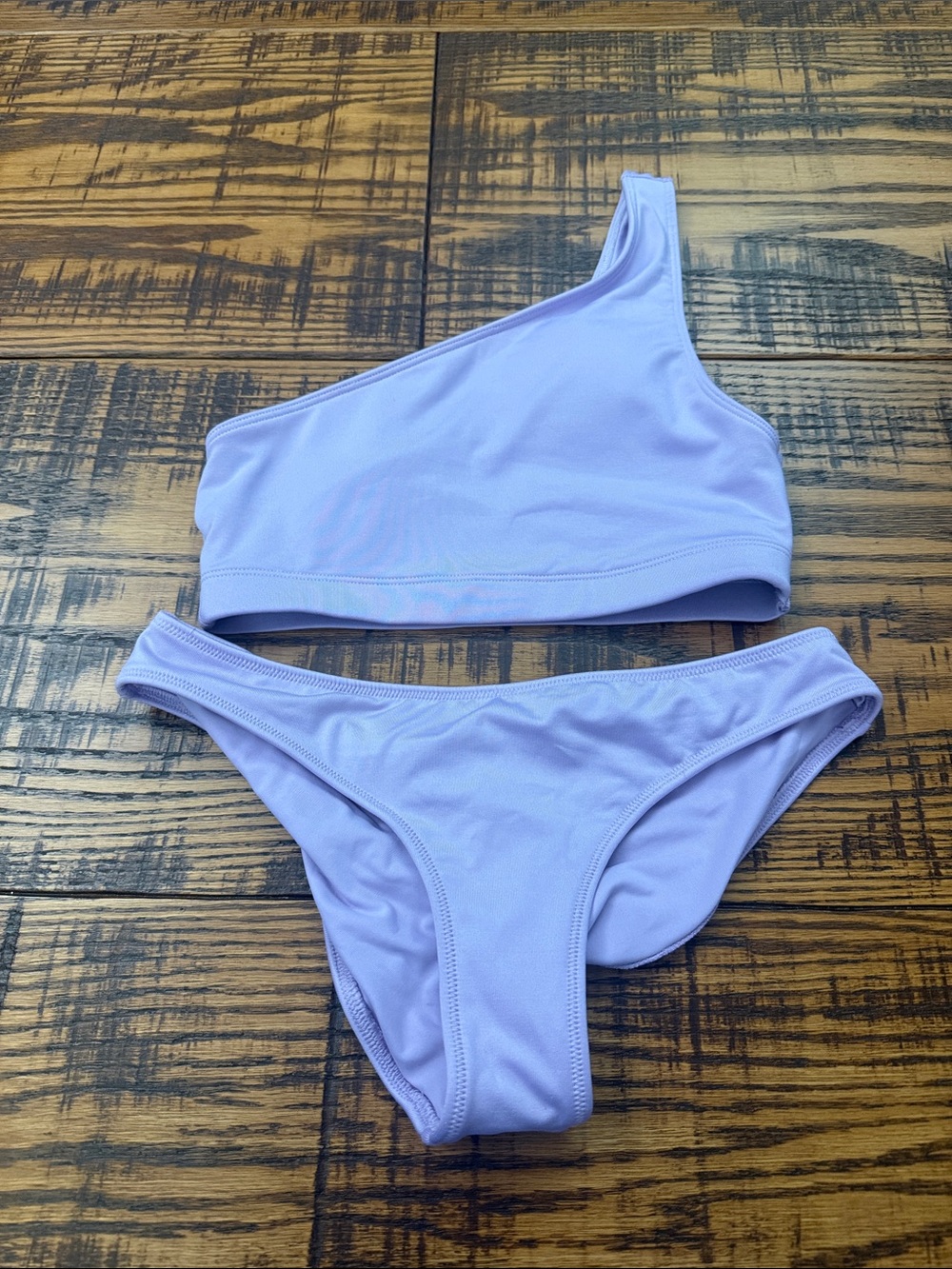 PINK Victoria's Secret Lavender One-Shoulder Bikini Top